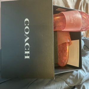 Coach Sandals - Pink Brand New